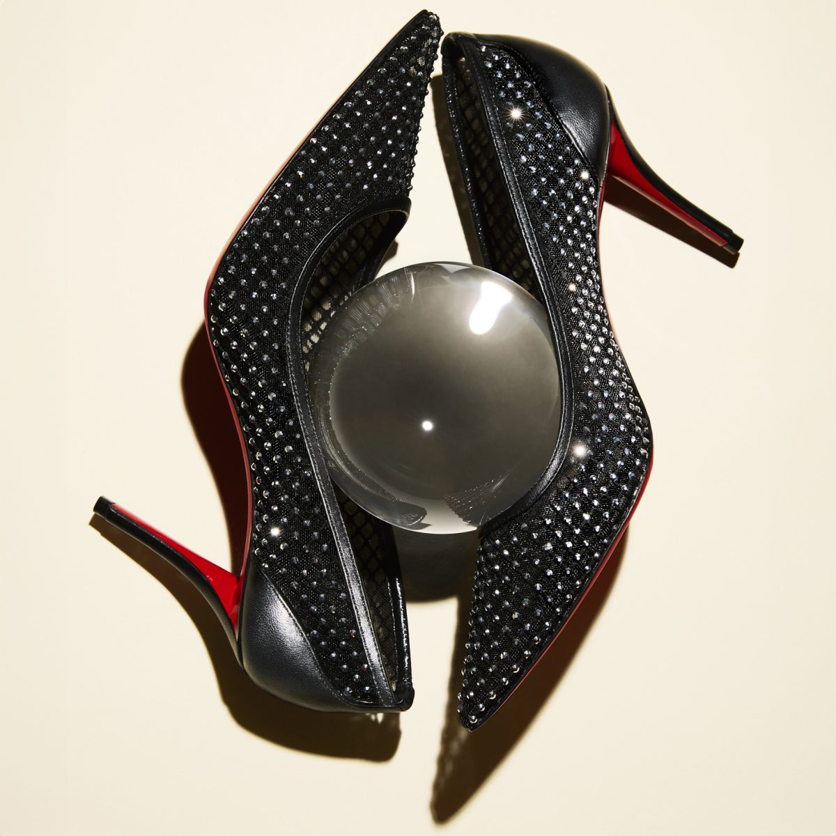 Christian Louboutin Shop – Exklusive apostropha mesh strass – 3240170b775 High Heels von Christian Louboutin