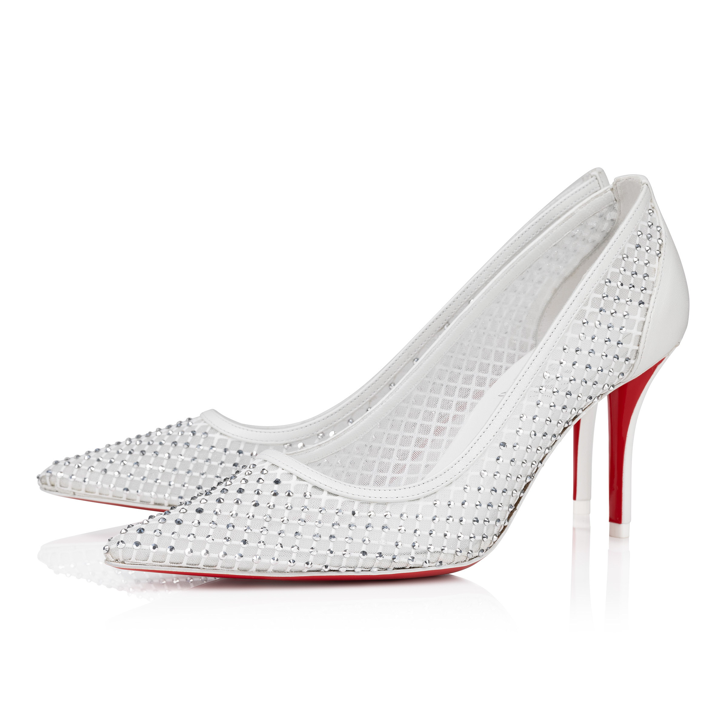 Christian Louboutin Shop – Exklusive apostropha mesh strass – 3240170w610 High Heels von Christian Louboutin
