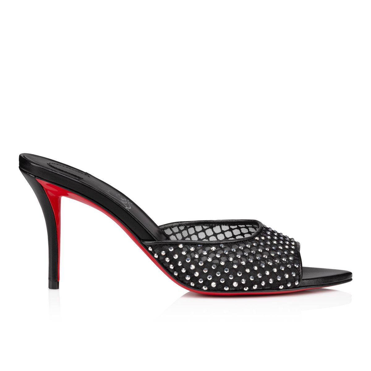 Christian Louboutin Shop – Exklusive apostropha mule mesh strass – 3240795b803 High Heels von Christian Louboutin