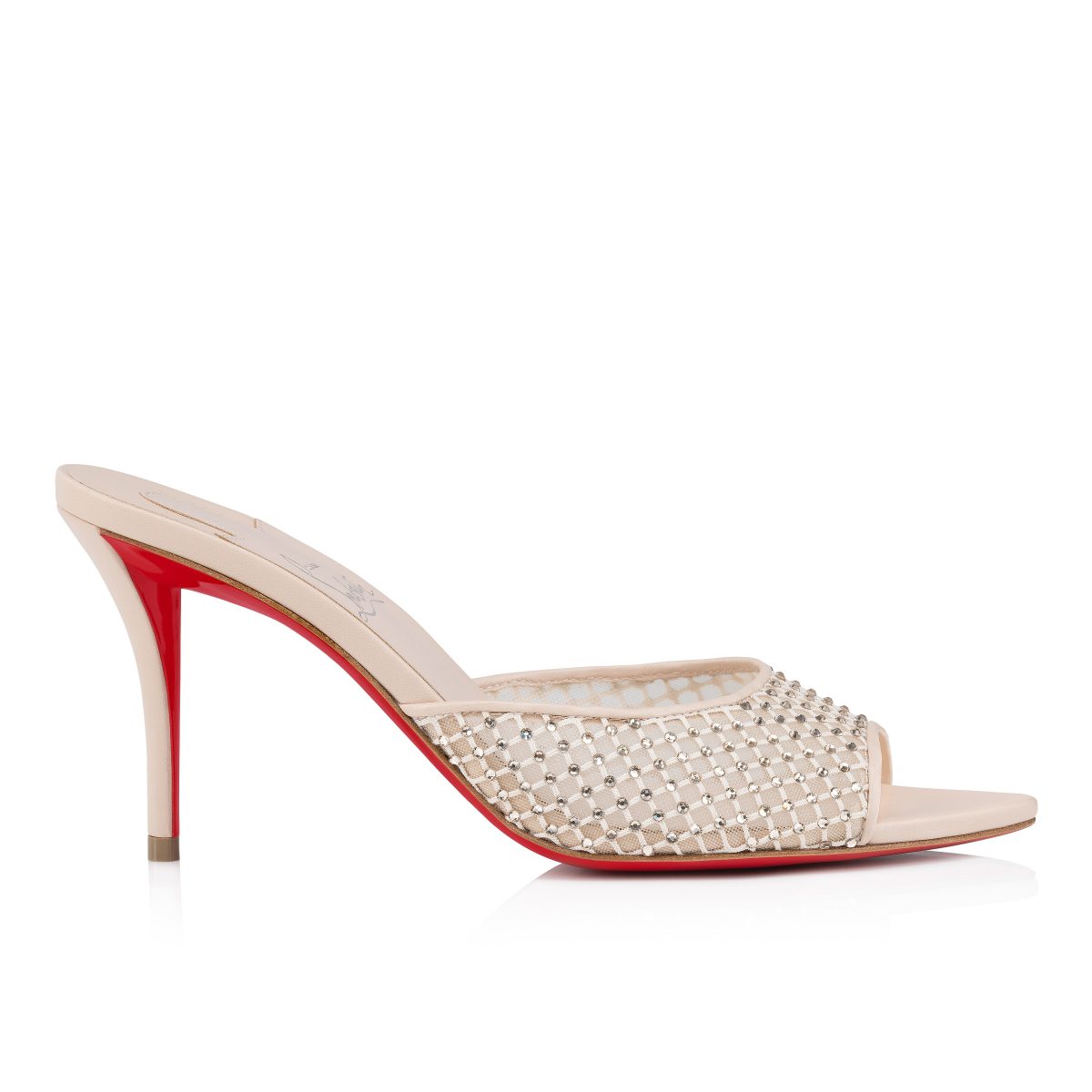 Christian Louboutin Shop – Exklusive apostropha mule mesh strass – 3240795f758 High Heels von Christian Louboutin