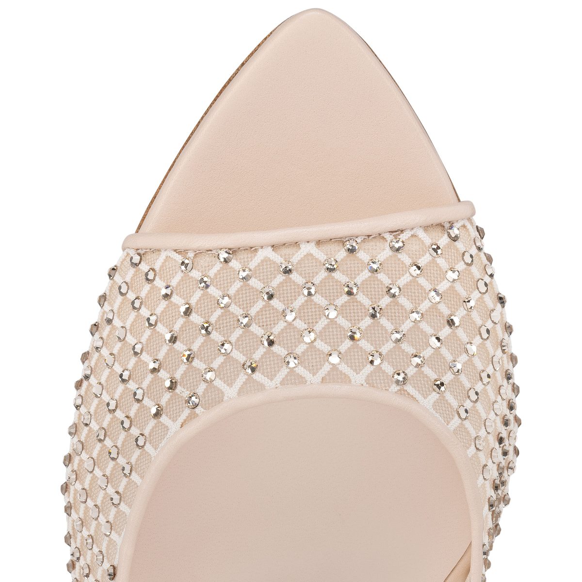 Christian Louboutin Shop – Exklusive apostropha mule mesh strass – 3240795f758 High Heels von Christian Louboutin