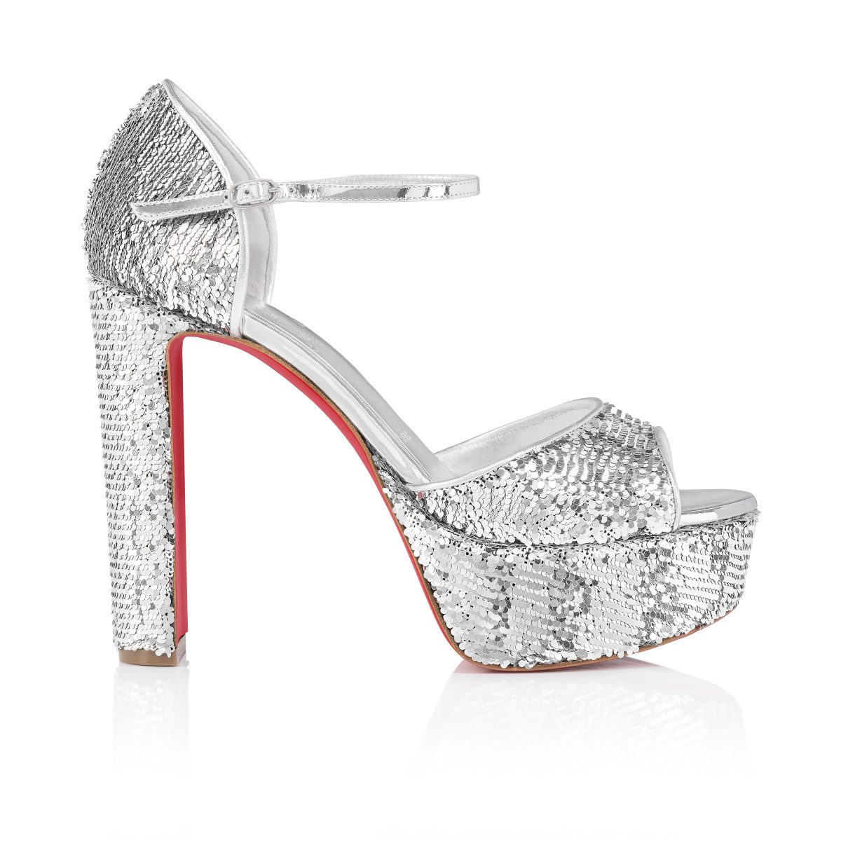 Christian Louboutin Shop – Exklusive sandaloo mini paillettes – 1250312s281 High Heels von Christian Louboutin
