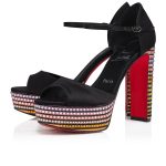 Christian Louboutin Shop – Exklusive sandaloo strass aftersun – 3240111t177 High Heels von Christian Louboutin