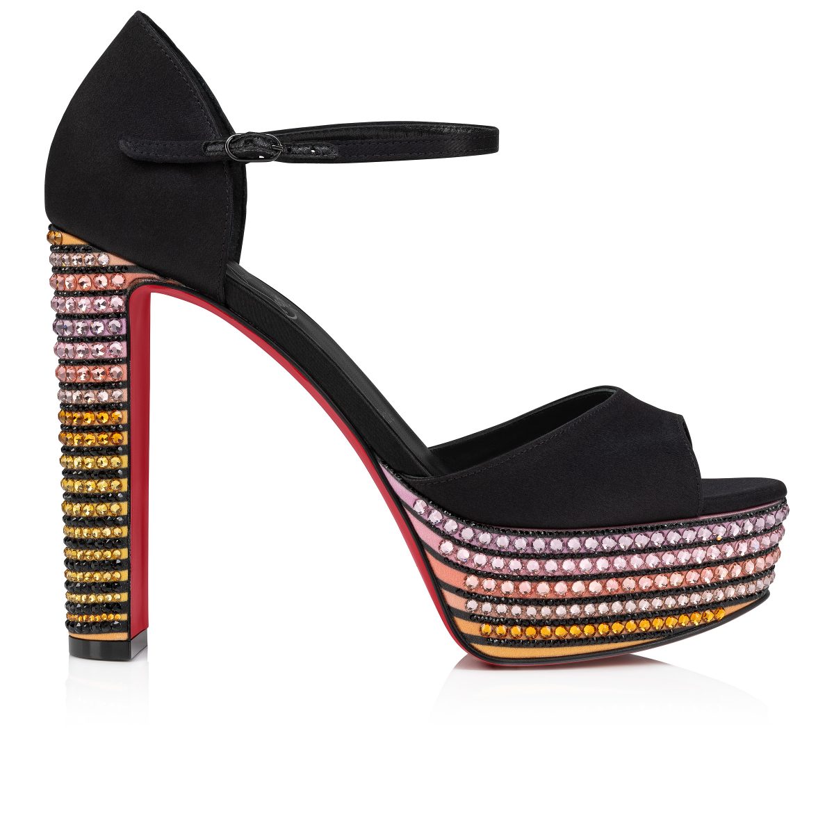 Christian Louboutin Shop – Exklusive sandaloo strass aftersun – 3240111t177 High Heels von Christian Louboutin